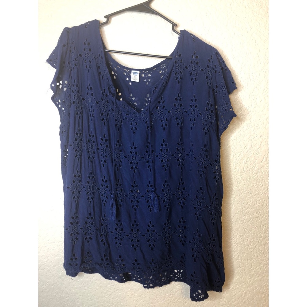 Pattern see through shirt
